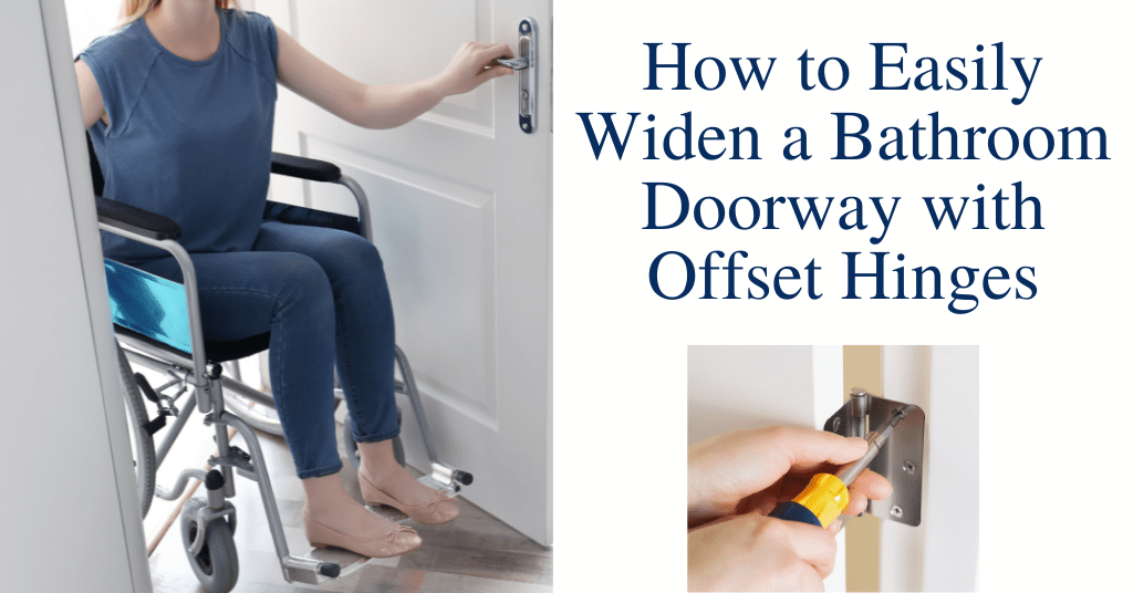 How to Easily Widen A Bathroom Doorway with Offset Hinges