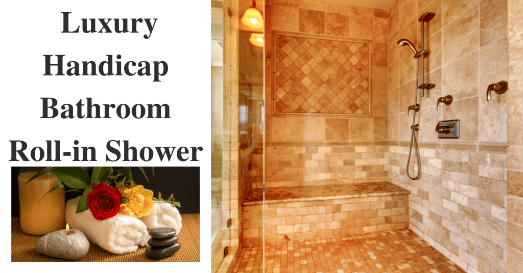 Luxury Handicap Bathroom - Roll-in Shower