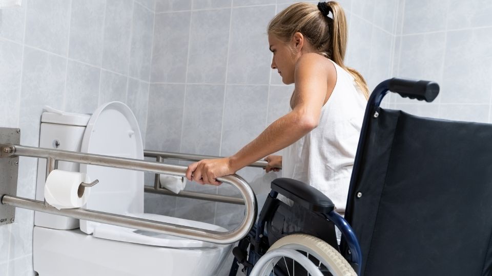 Handicapped Bathroom Remodel - Grab Bars Accessibility
