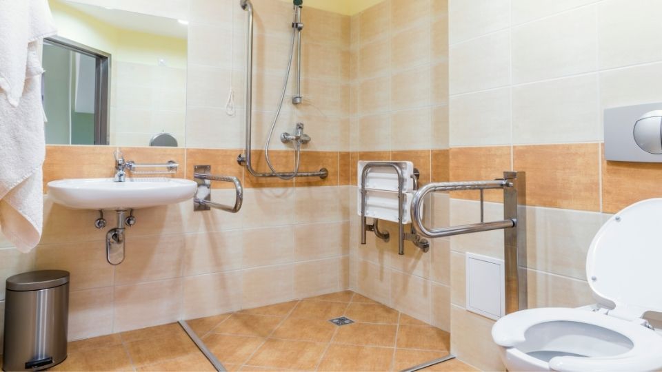 Handicapped Bathroom Remodel - Handicap Shower for a Tiny Bathroom