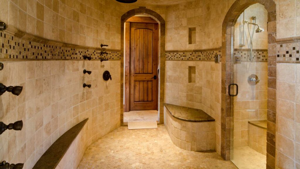 Luxury handicapped bathroom design
